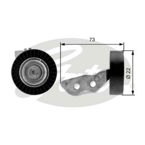 GATES T36105 Motor Yönlendirme & Kılavuz Makarası - VW JETTA IV (162, 163, AV3, AV2) uyumlu