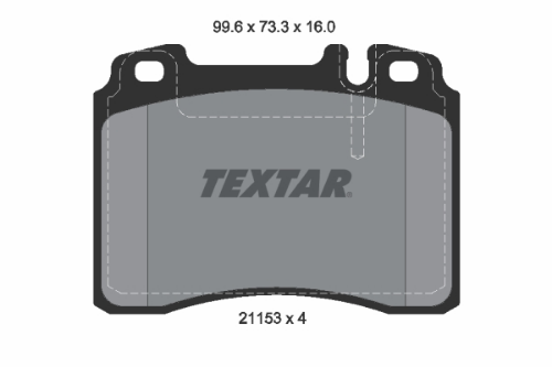 TEXTAR 2115305 Fren Sistemleri Fren Balatası - MERCEDES-BENZ E-SERISI (W124) uyumlu
