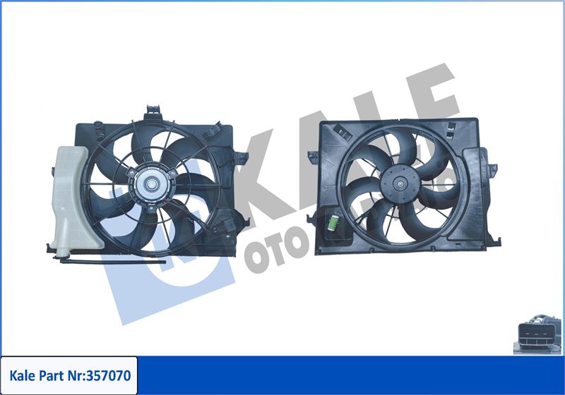 KALE OTO RADYATÖR 357070 Soğutma Sistemi Fan - HYUNDAI VELOSTER (FS) uyumlu