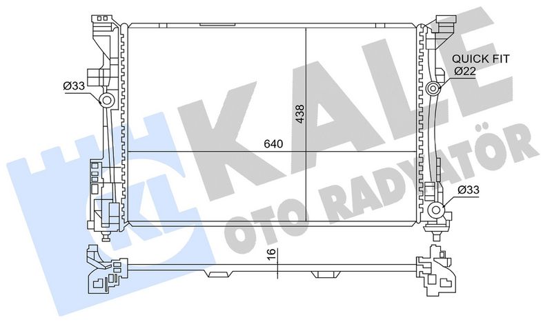 KALE OTO RADYATÖR 363850 Soğutma Sistemi Su Soğutucu & Parçaları - MERCEDES-BENZ B-SERISI Sports Tourer (W246, W242) uyumlu