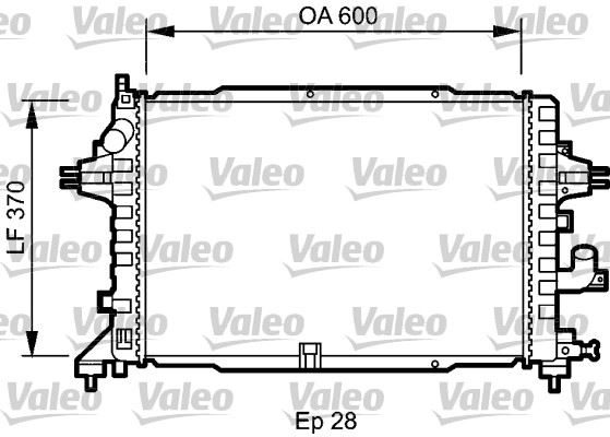 VALEO 735080 Soğutma Sistemi Su Soğutucu & Parçaları - OPEL ASTRA H Kombi van (L70) uyumlu