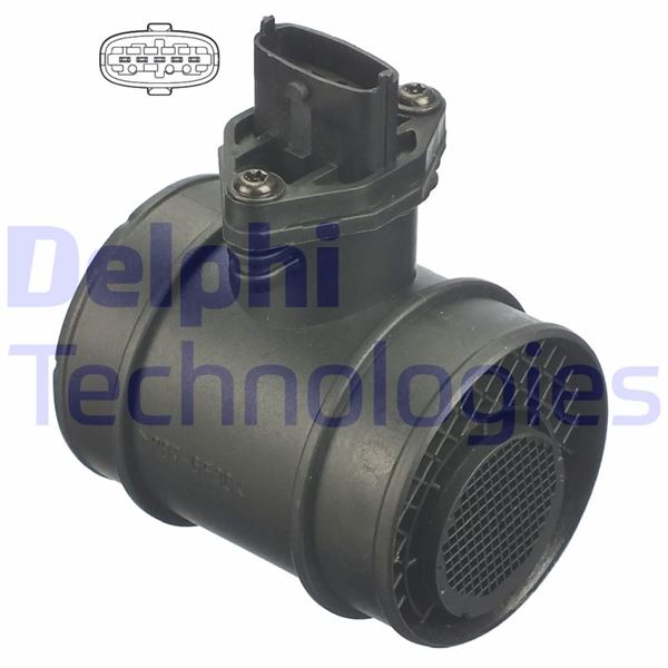 DELPHI AF10292-12B1 Motor Hava Kütle Ölçer (MAF Sensörü) - OPEL MERIVA A MPV (X03) uyumlu