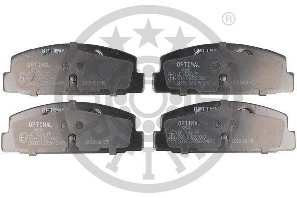 OPTIMAL BP-09560 Fren Sistemleri Fren Balatası - MAZDA 626 III Coupe (GD) uyumlu
