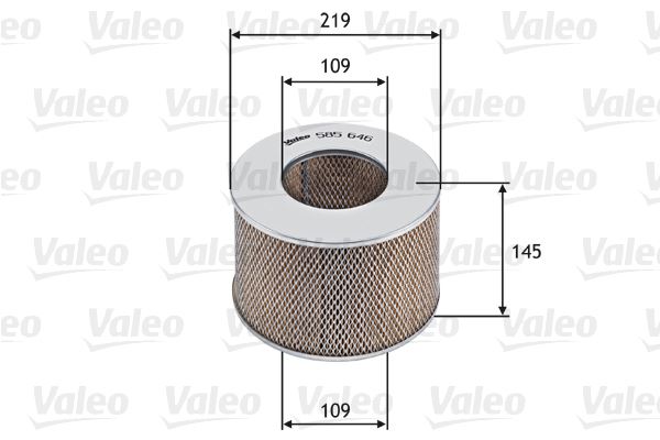 VALEO 585646 Motor Hava Filtresi - TOYOTA LAND CRUISER 80 (_J8_) uyumlu