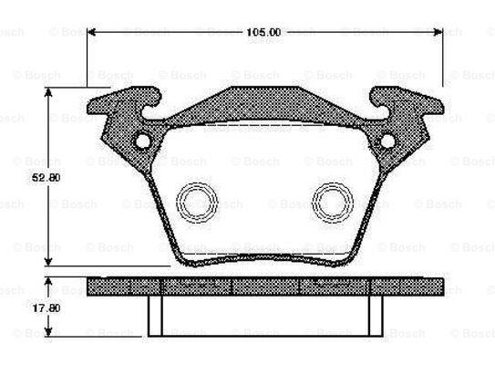 OPTIMAL BP-12828 Fren Sistemleri Fren Balatası - RENAULT MEGANE IV Hatchback (B9A/M/N_) uyumlu