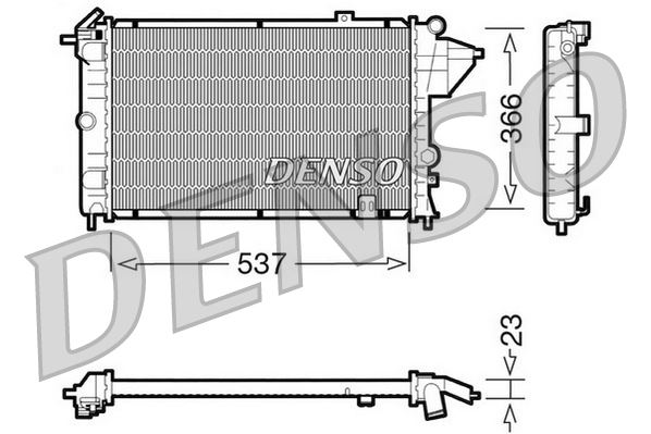 DENSO DRM20023 Soğutma Sistemi Su Soğutucu & Parçaları - OPEL VECTRA A Hatchback (J89) uyumlu
