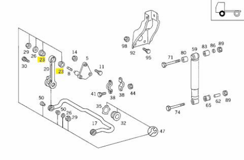 Denge Kolu Burç - MERCEDES ORIJINAL - A6203230150