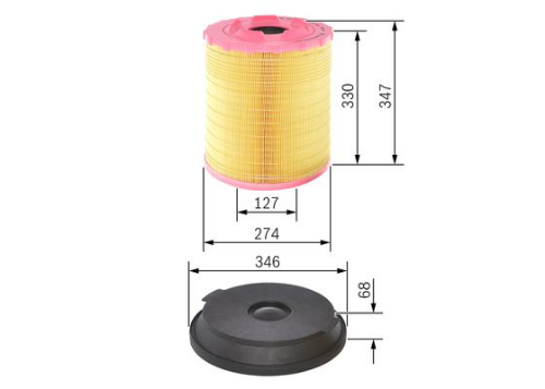 BOSCH F 026 400 288 Motor Hava Filtresi - MERCEDES-BENZ ATEGO 3 uyumlu