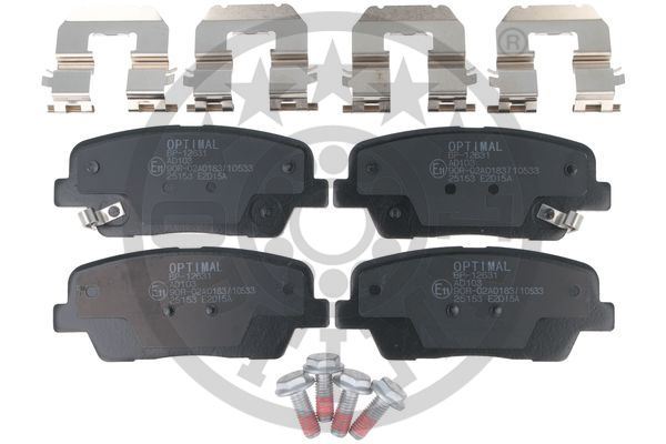 OPTIMAL BP-12631 Fren Sistemleri Fren Balatası - KIA SORENTO II (XM) uyumlu