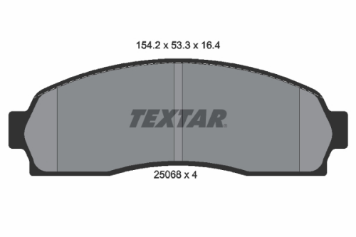 TEXTAR 2506801 Fren Sistemleri Fren Balatası - FORD USA EXPLORER (U2, U_) uyumlu