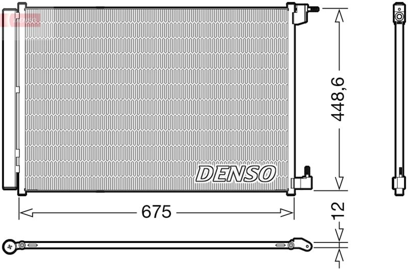 DENSO DCN17060 İklimlendirme Sistemi Klima Radyatörü - MERCEDES-BENZ C-SERISI (W205) uyumlu