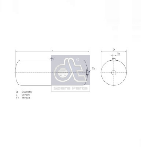 DT Spare Parts 1.18396 Fren Sistemleri Hava Tankı - SCANIA 4 - series uyumlu