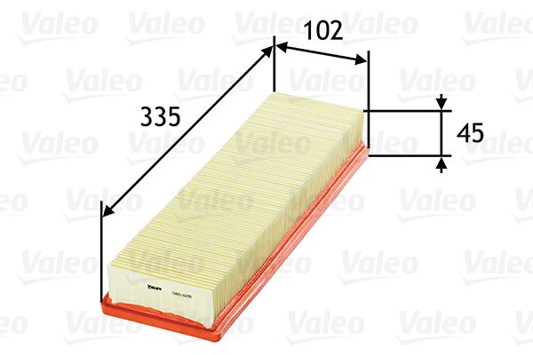 VALEO 585078 Motor Hava Filtresi - CITROËN BERLINGO / BERLINGO FIRST Kasa/büyük limuzin (M_) uyumlu