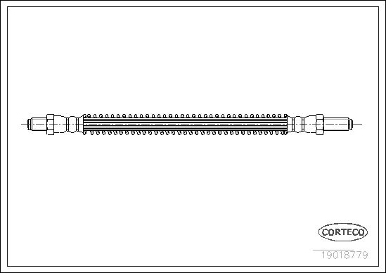 CORTECO 19018779 Fren Sistemleri Fren Hortumları - LAND ROVER 110/127 (LDH) uyumlu