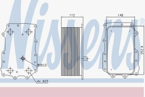 NISSENS 90726 Motor Yağ Soğutucusu - AUDI A6 C4 Avant (4A5) uyumlu
