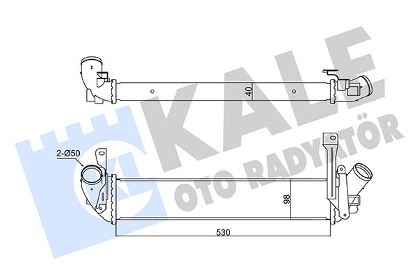 KALE OTO RADYATÖR 352270 Motor Turbo Radyatörü - RENAULT KANGOO Express (FC0/1_) uyumlu