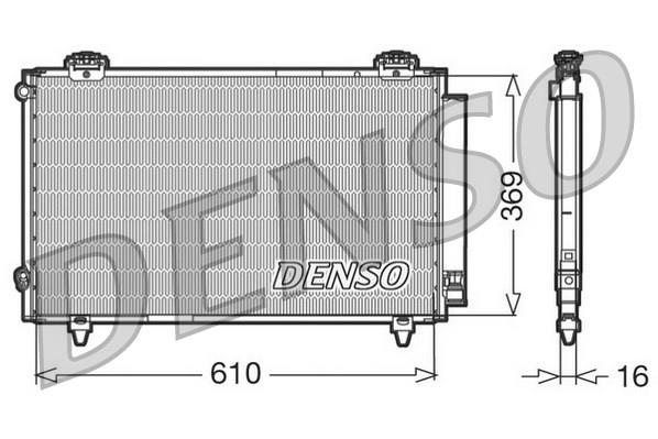 DENSO DCN50008 İklimlendirme Sistemi Klima Radyatörü - TOYOTA COROLLA Compact (_E11_) uyumlu