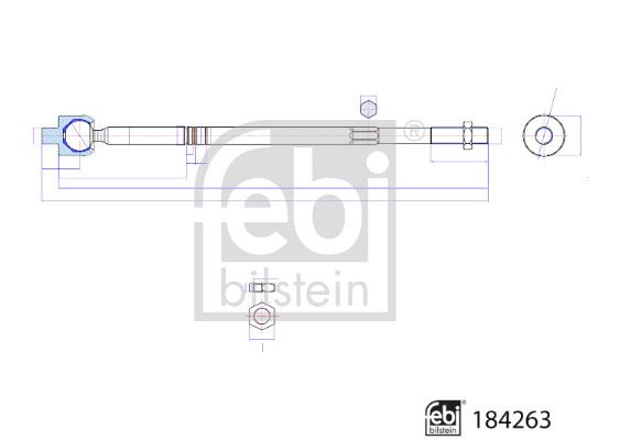 FEBI BILSTEIN 184263 Direksiyon Sistemi Mafsal - VW ID.3 (E11, E12) uyumlu