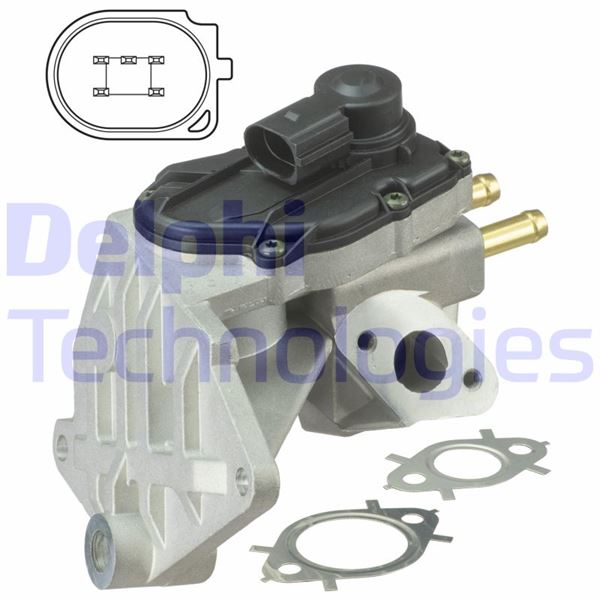 DELPHI EG10424-12B1 Motor EGR Parçaları - AUDI A3 (8P1) uyumlu