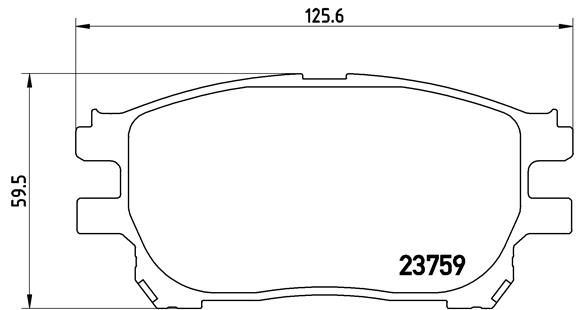 VALEO 670710 Fren Sistemleri Fren Balatası - TOYOTA PREVIA II (_R3_) uyumlu