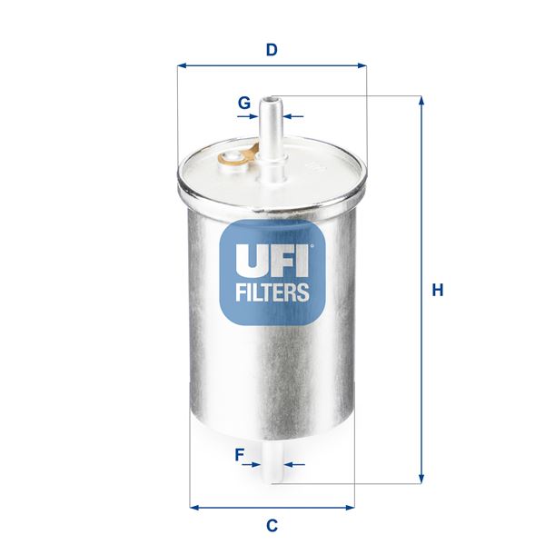 UFI 31.835.00 Yakıt Sistemi Yakıt Filtresi - SMART CITY-COUPE (450) uyumlu