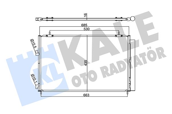 KALE OTO RADYATÖR 353095 İklimlendirme Sistemi Klima Radyatörü - TOYOTA RAV 4 IV (_A4_) uyumlu