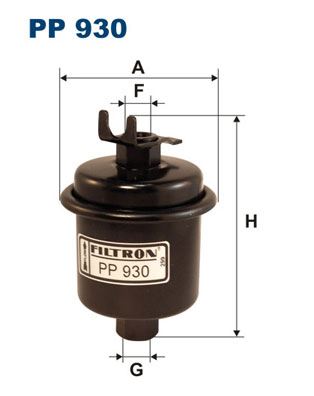 FILTRON PP 930 Yakıt Sistemi Yakıt Filtresi - HONDA CRX III (EH, EG) uyumlu