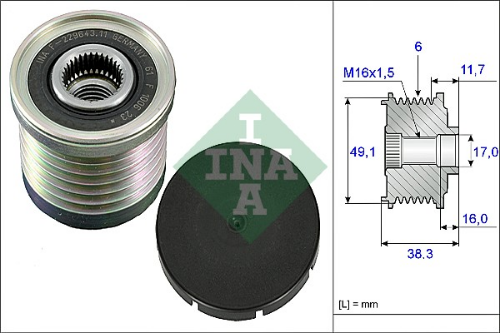 Schaeffler INA 535 0030 10 Elektrik Sistemi Alternatör - RENAULT MEGANE CC (EZ0/1_) uyumlu