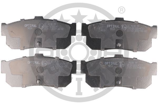 OPTIMAL BP-09834 Fren Sistemleri Fren Balatası - NISSAN SUNNY III Hatchback (N14) uyumlu