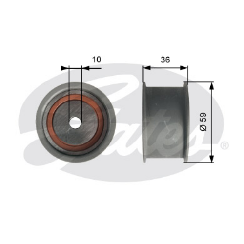 GATES T41227 Motor Yönlendirme & Kılavuz Makarası - AUDI A6 C4 (4A2) uyumlu