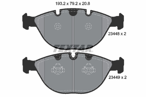 TEXTAR 2344801 Fren Sistemleri Fren Balatası - BMW X5 (E53) uyumlu