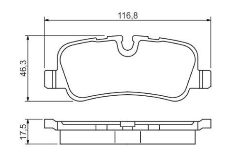 BOSCH 0 986 494 148 Fren Sistemleri Fren Balatası - LAND ROVER DISCOVERY IV (L319) uyumlu