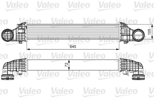 VALEO 818606 Motor Turbo Radyatörü - MERCEDES-BENZ E-SERISI T-Model (S211) uyumlu