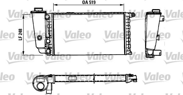 VALEO 816707 Soğutma Sistemi Su Soğutucu & Parçaları - FIAT PANDA (141_) uyumlu
