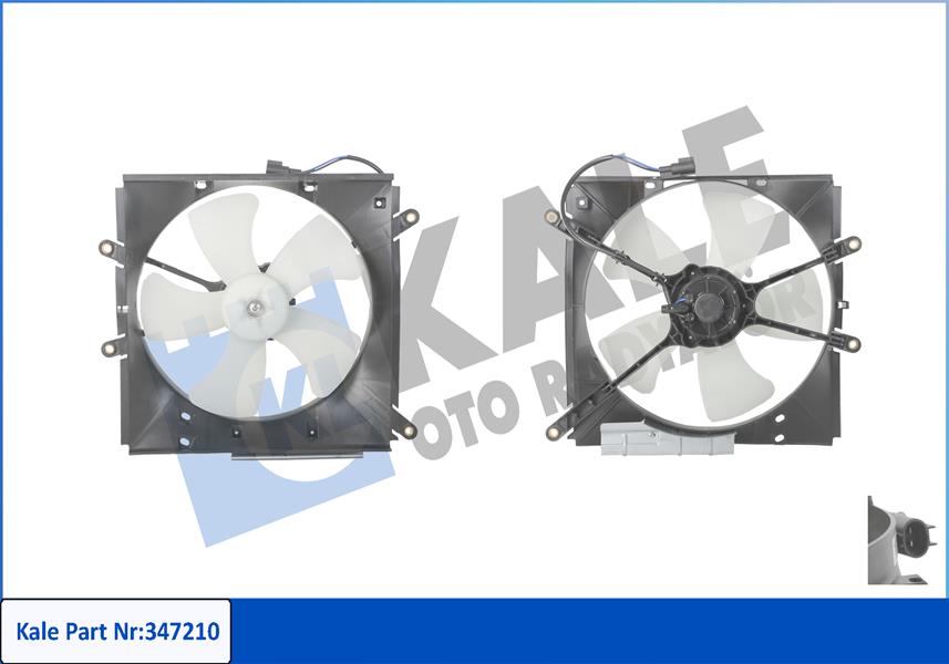 KALE OTO RADYATÖR 347210 Soğutma Sistemi Fan - TOYOTA CELICA Coupe (_T20_) uyumlu