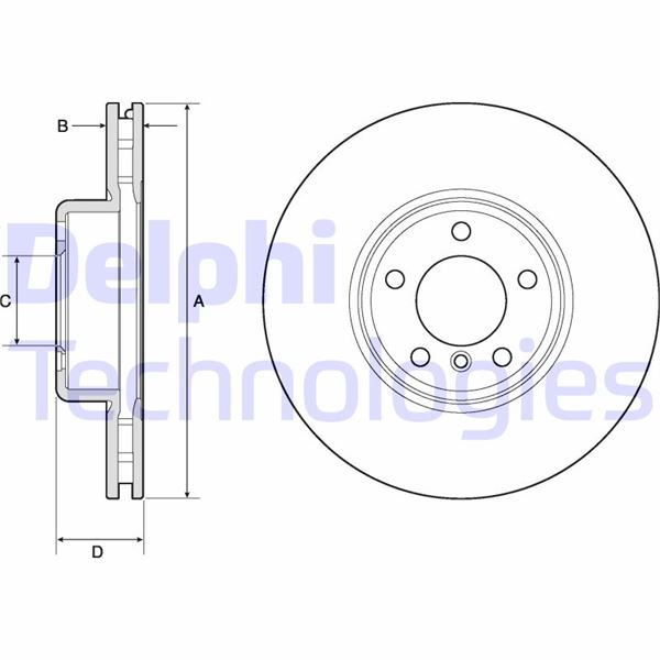 DELPHI BG9157C Fren Sistemleri Fren Diski - BMW 1 (F20) uyumlu