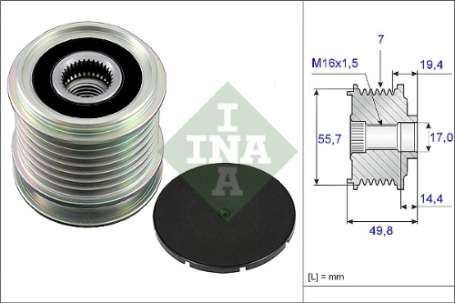 Schaeffler INA 535 0165 10 Elektrik Sistemi Alternatör - MERCEDES-BENZ E-SERISI (W212) uyumlu