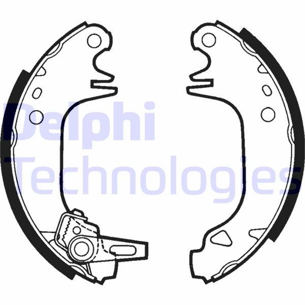 DELPHI LS1382 Fren Sistemleri Fren Pabucu - RENAULT SUPER 5 (B/C40_) uyumlu