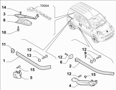 Pano Destek Braketi - FIAT ORIJINAL - K05178411AD Ürün Görseli