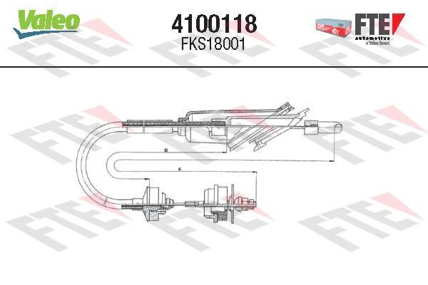 VALEO 4100118 Debriyaj Sistemi Debriyaj Teli - PEUGEOT 205 I Cabrio (741B, 20D) uyumlu