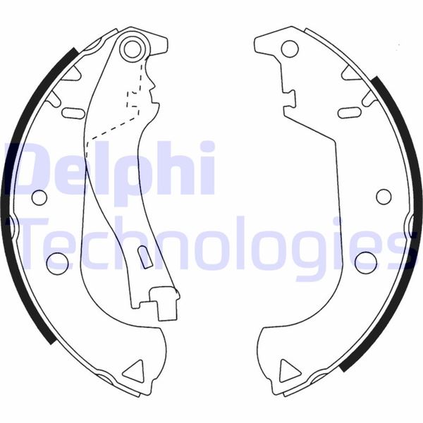 DELPHI LS1916 Fren Sistemleri Fren Pabucu - FIAT DOBLO MPV (119_, 223_) uyumlu