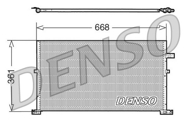 DENSO DCN10013 İklimlendirme Sistemi Klima Radyatörü - FORD MONDEO III Turnier (BWY) uyumlu