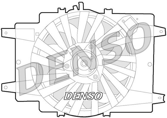 DENSO DER01008 Soğutma Sistemi Fan - ALFA ROMEO 147 (937_) uyumlu