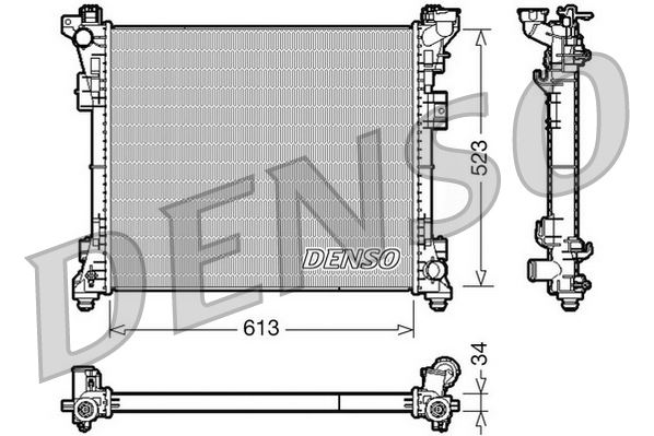 DENSO DRM06006 Soğutma Sistemi Su Soğutucu & Parçaları - LANCIA VOYAGER MPV (404_) uyumlu