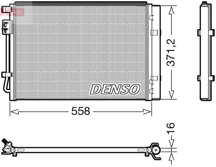 DENSO DCN41015 İklimlendirme Sistemi Klima Radyatörü - HYUNDAI i20 II (GB, IB) uyumlu