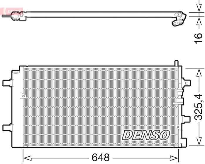 DENSO DCN02002 İklimlendirme Sistemi Klima Radyatörü - AUDI A6 C5 (4B2, 4B4) uyumlu