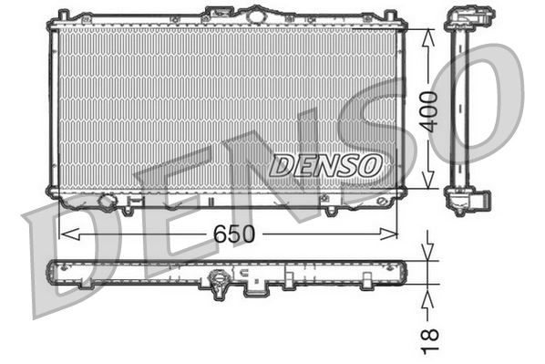 DENSO DRM45010 Soğutma Sistemi Su Soğutucu & Parçaları - MITSUBISHI CARISMA (DA_) uyumlu