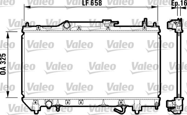 VALEO 732753 Soğutma Sistemi Su Soğutucu & Parçaları - TOYOTA AVENSIS (_T22_) uyumlu