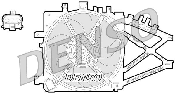 DENSO DER20014 Soğutma Sistemi Fan - OPEL CORSA C (X01) uyumlu