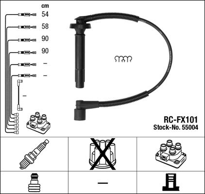 NGK 55004 Ateşleme Sistemi Ateşleme Kablosu - SUBARU OUTBACK (BL, BP) uyumlu